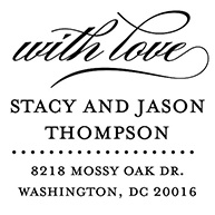 Always Forever Love Personalized Stamp