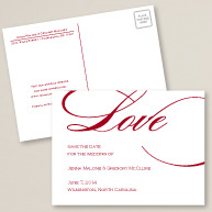 Always Forever Love Save the Date Postcard