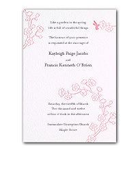 Ambrosia Wedding Invitation