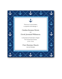 Anchors Away Wedding Invitation