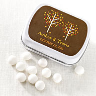 Autumn Romance Mint Tin Wedding Favor