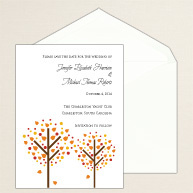 Autumn Romance Save the Date Card