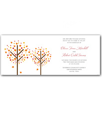 Autumn Romance Wedding Invitation