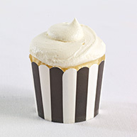 Baking Cups (pack of 25)-Black Stripe
