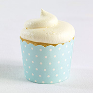 Baking Cups (pack of 25)-Blue Polka Dot