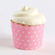 Baking Cups (pack of 25)-Pink Polka Dot