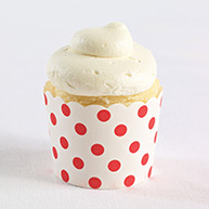Baking Cups (pack of 25)-Red Polka Dot
