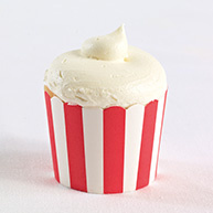 Baking Cups (pack of 25)-Red Stripe