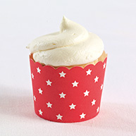 Baking Cups (pack of 25)-Red with White Star