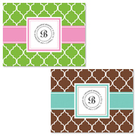 Basket weave Folded Note Card