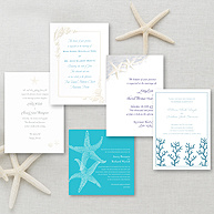 Beach Themed Invitation Sample Pack