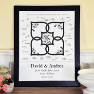 Blended Family Canvas Signature Guest Book
