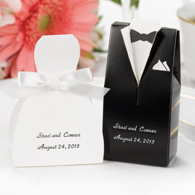 Bride and Groom Wedding Favor Boxes