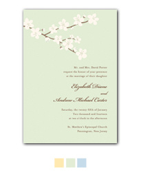 Budding Blossoms Wedding Invitation