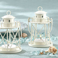 "By the Sea" Lighthouse Tea Light Holder Favor