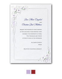 Calla Lilies Wedding Invitation