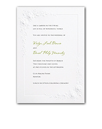 Cascading Roses Wedding Invitation