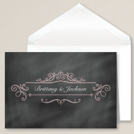 Chalkboard Elegance Thank You Note