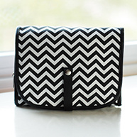 Chevron Hanging Cosmetic Bag