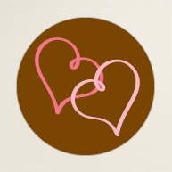 Chocolate Delight Round Label