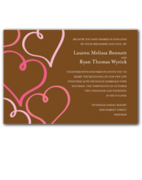 Chocolate Delight Wedding Invitation