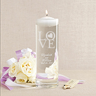 Circle of Love Floating Unity Candle and Vase