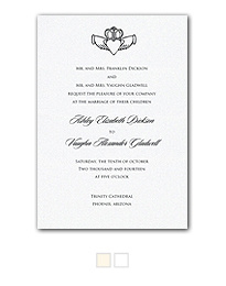 Claddagh Heart Wedding Invitations