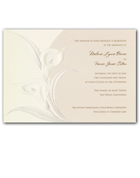 Classic Calla Wedding Invitation
