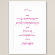 Classic Couture Wedding Menu