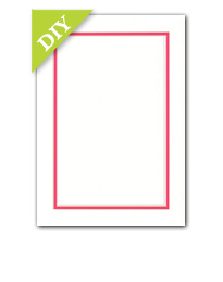 Colorful Chic - Hot Pink Bright White DIY Invitation Kit