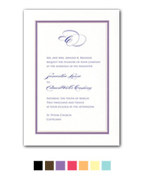 Colorful Chic Wedding Invitation
