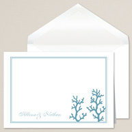 Colorful Coral Thank You Note