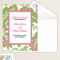 Colorful Paisley Save the Date