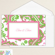 Colorful Paisley Thank You Note