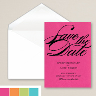 Colorful Pop Save the Date