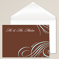 Contemporary Flourish Thank You Note