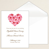 Contemporary Heart Save the Date