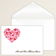 Contemporary Heart Thank You Note