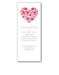 Contemporary Heart Wedding Invitation