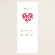Contemporary Heart Wedding Program