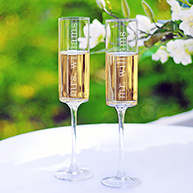 Contemporary Toasting Flutes