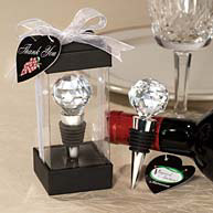 Crystal Ball Wine Stopper Favor