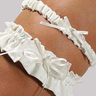 Crystal and Pearl Garter Set