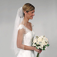 Curly Edge Wedding Veil
