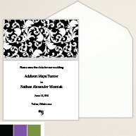 Decorative Damask Save the Date