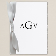 Delicate Deckle Wedding Program
