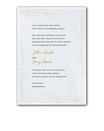 Delicate Flowers Wedding Invitation