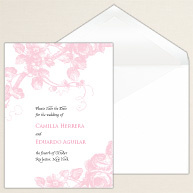 Delicate Roses Save the Date
