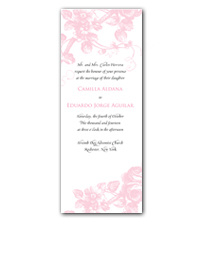Delicate Roses Wedding Invitation