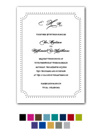Devine Detail Wedding Invitation